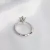 ⁦טבעת כסף סטרלינג 925 משובצת יהלום מואסניט 1 קראט⁩ – תמונה ⁦6⁩
